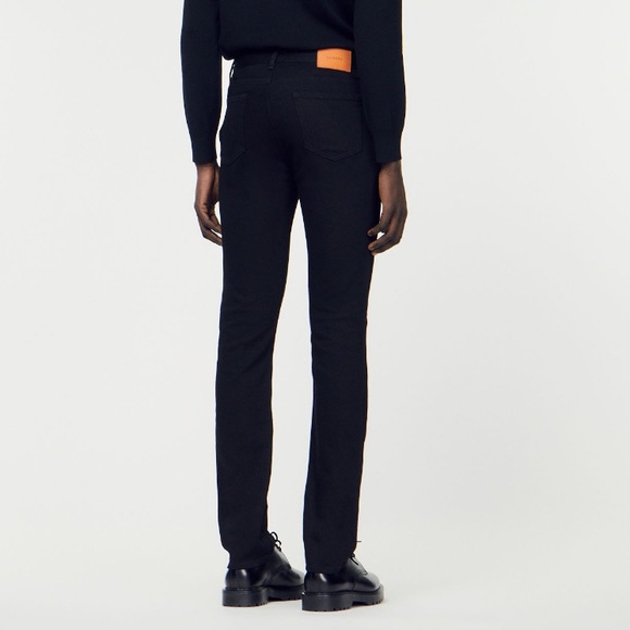 Sandro Slim Fit Button Up Black Jeans - Picture 2 of 14